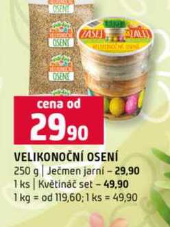 VELIKONOČNÍ OSENÍ 250 g Ječmen jarn 1 ks Květináč set 