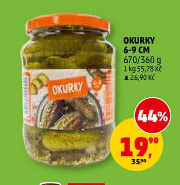 OKURKY 6-9 CM, 670 g