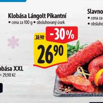Klobása Lángolt Pikantní  100 g