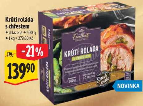 Krůtí roláda s chřestem, 500 g