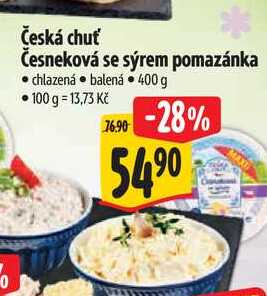 Česká chuť Česneková se sýrem pomazánka  400 g