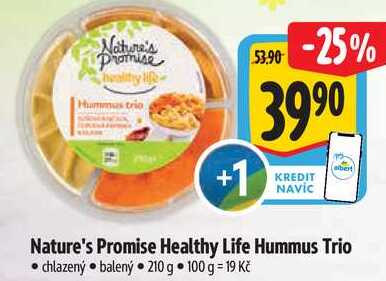 Nature's Promise Healthy Life Hummus Trio, 210 g