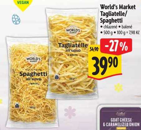 World's Market Tagliatelle/Spaghetti, 500 g