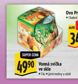   Vonná svíčka ve skle 1ks 