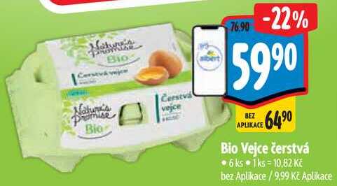 Bio Vejce čerstvá, 6 ks 