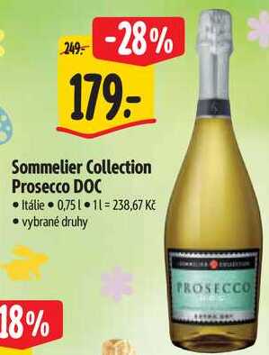Sommelier Collection Prosecco DOC, 0,75 l