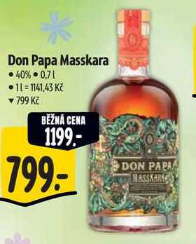 Don Papa Masskara, 0,7 l