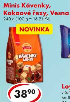 Minis Kávenky, Kakaové řezy, Vesna, 240 g  