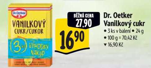 Dr. Oetker Vanilkový cukr, 24 g