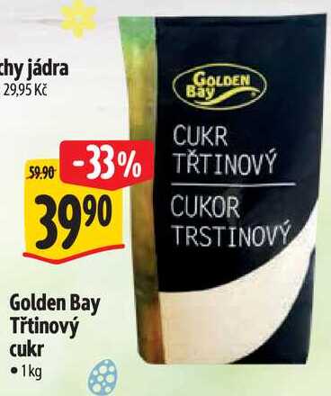 Golden Bay Třtinový cukr, 1 kg