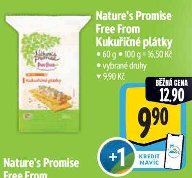 Nature's Promise Free From Kukuřičné plátky, 60 g