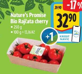 Nature's Promise Bio Rajčata cherry, 250 g