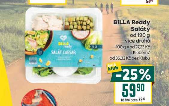 BILLA Ready Saláty od 190 g 
