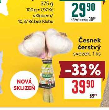 Česnek čerstvý svazek, 1 ks 