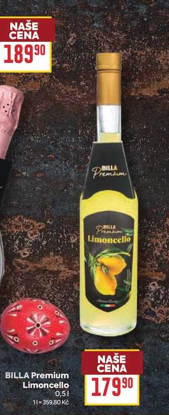 BILLA Premium Limoncello 0,5l