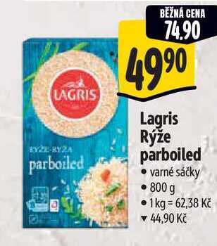 Lagris Rýže parboiled, 800 g