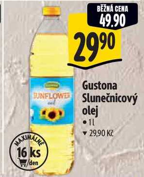 Gustona Slunečnicový olej, 1 l