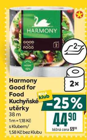 Harmony Good for Food Kuchyňské utěrky 38 m 