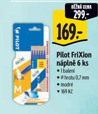 Pilot Frixion náplně 6 ks
