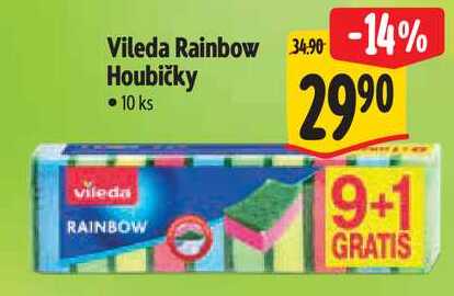 Vileda Rainbow Houbičky, 10 ks