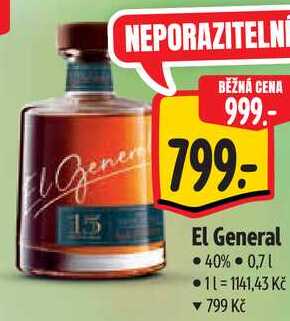 El General, 0,7 l