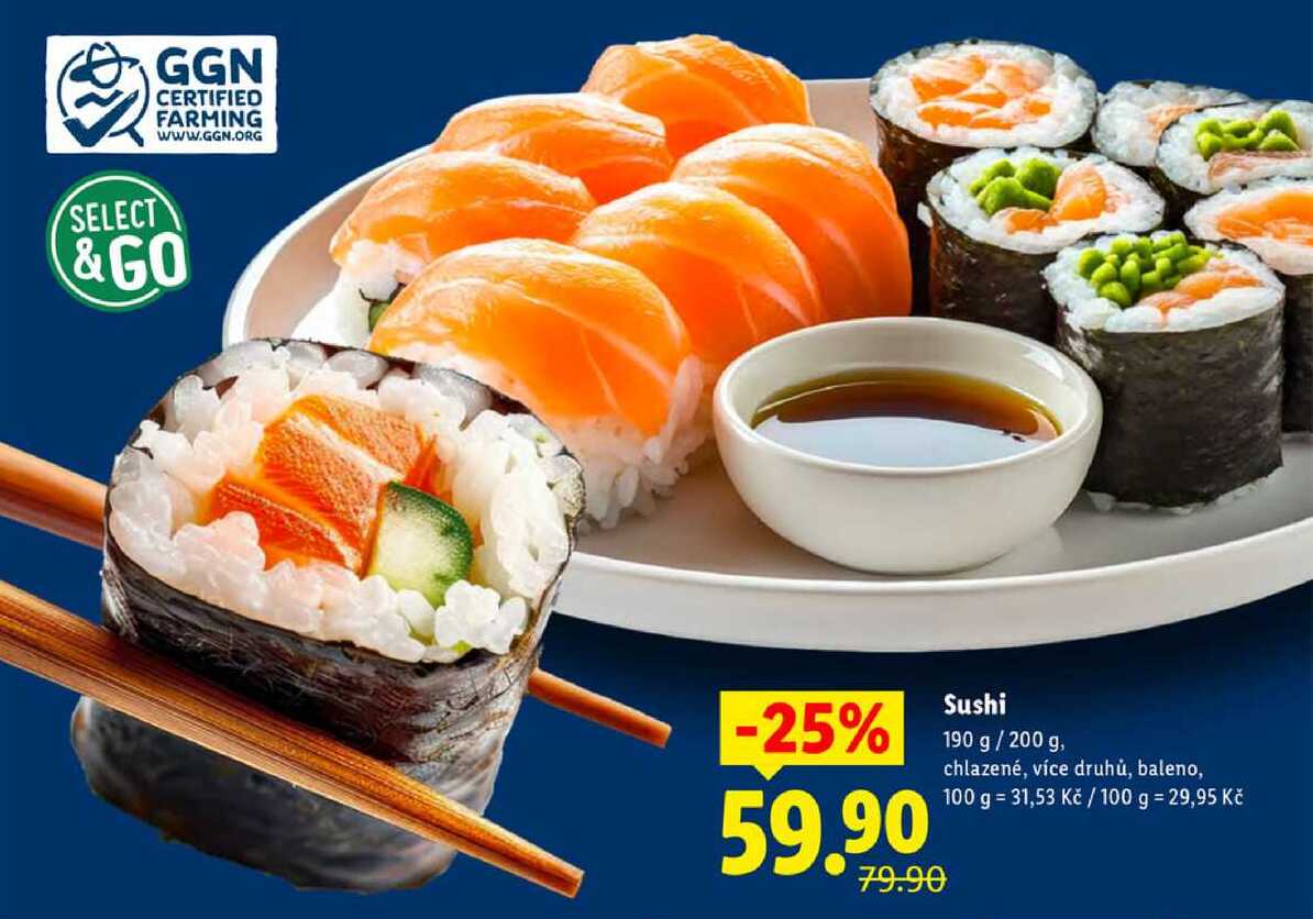 Sushi, 190 g/200 g