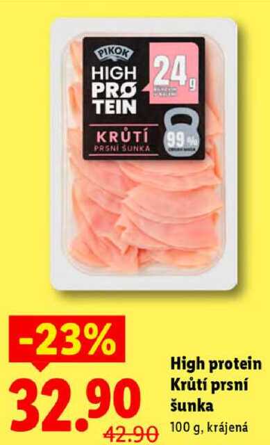 High protein Krůtí prsní šunka, 100 g