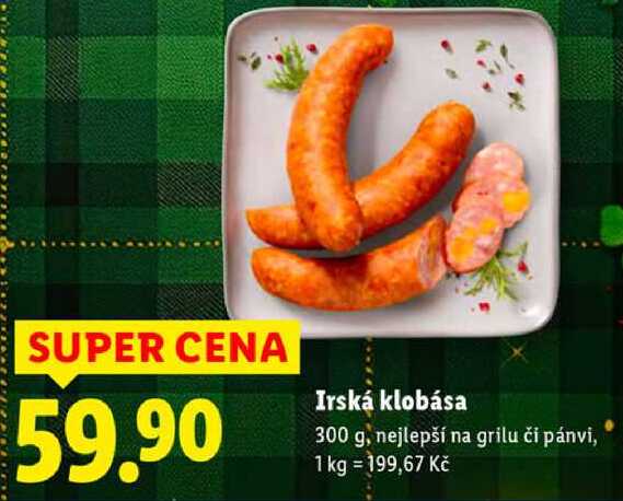 Irská klobása, 300 g