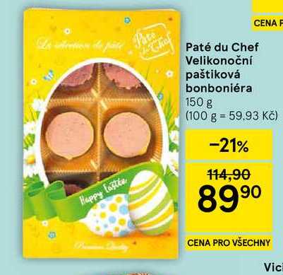 Paté du Chef Velikonoční paštiková bonboniéra, 150 g  