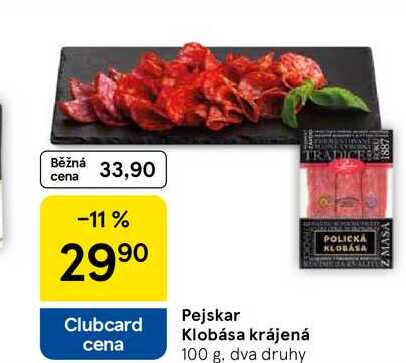 Pejskar Klobása krájená, 100 g 
