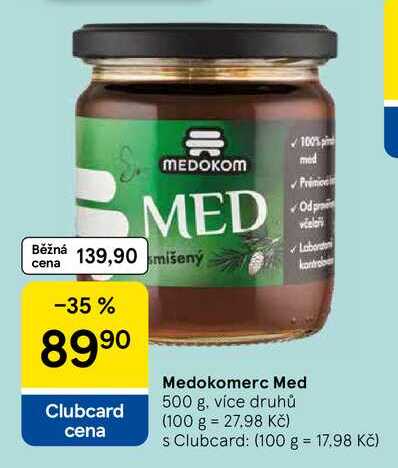 Medokomerc Med, 500 g, více druhů 