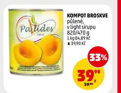 KOMPOT BROSKVE, 820 g