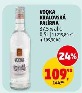 VODKA KRÁLOVSKÁ PALÍRNA, 0,5 l