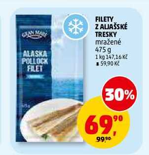 FILETY Z ALJAŠSKÉ TRESKY, 475 g 
