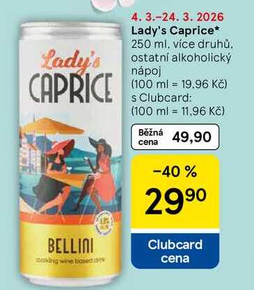 Lady's Caprice, 250 ml, více druhů 