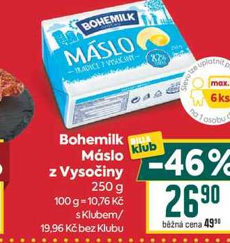 Máslo z Vysočiny 250 g  v akci
