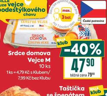 Srdce domova Vejce M 10 ks 