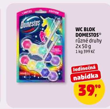 WC BLOK DOMESTOS, 2x 50 g