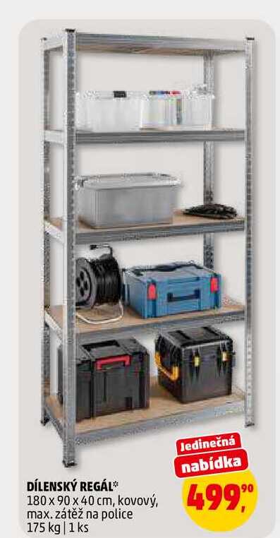 DÍLENSKÝ REGÁL, 1 ks
