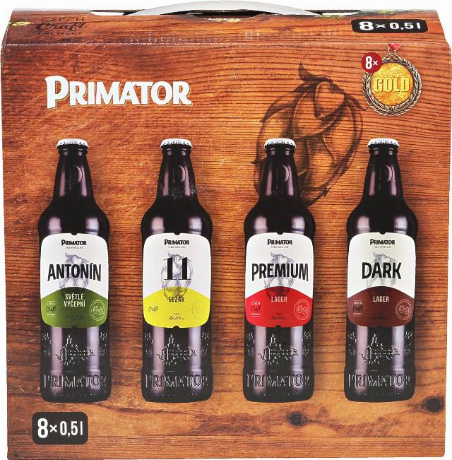 Primátor 8 zlatých Pivo multipack