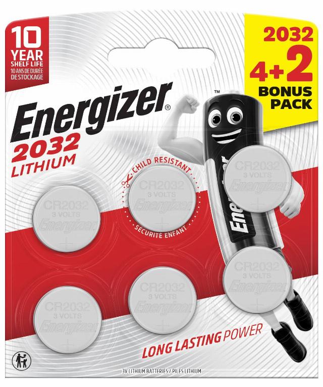 ENERGIZER Baterie CR2032 alkalické