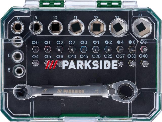 PARKSIDE Sada nástrčných klíčů s ráčnou