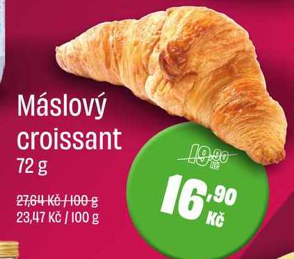 Máslový croissant 72 g 