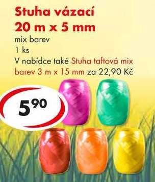 Stuha vázací 20 m x 5 mm