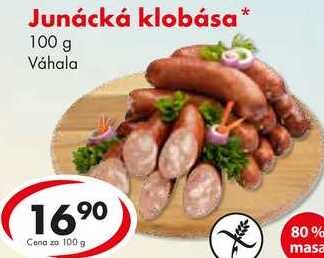 Junácká klobása, 100 g