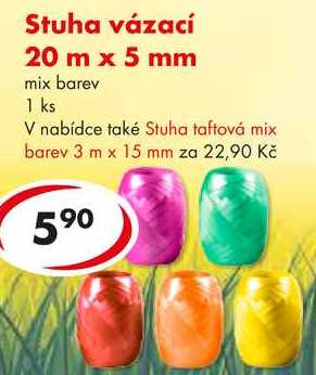 Stuha vázací 20 m x 5 mm 