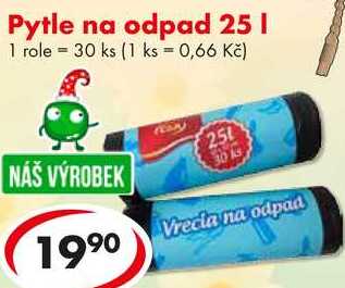 Pytle na odpad 25 l, 30 ks 