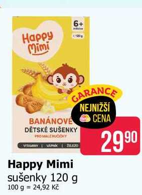 Happy Mimi sušenky 120 g