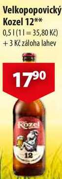 Velkopopovický Kozel 12, 0,5 l