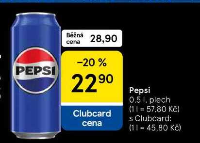 Pepsi Cola plech, 0,5 l